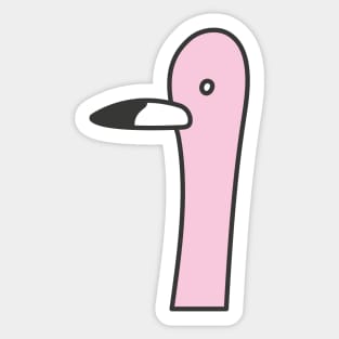 Funny Flamingo Ingo Sticker